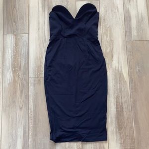 Beautiful navy sweetheart tube dress